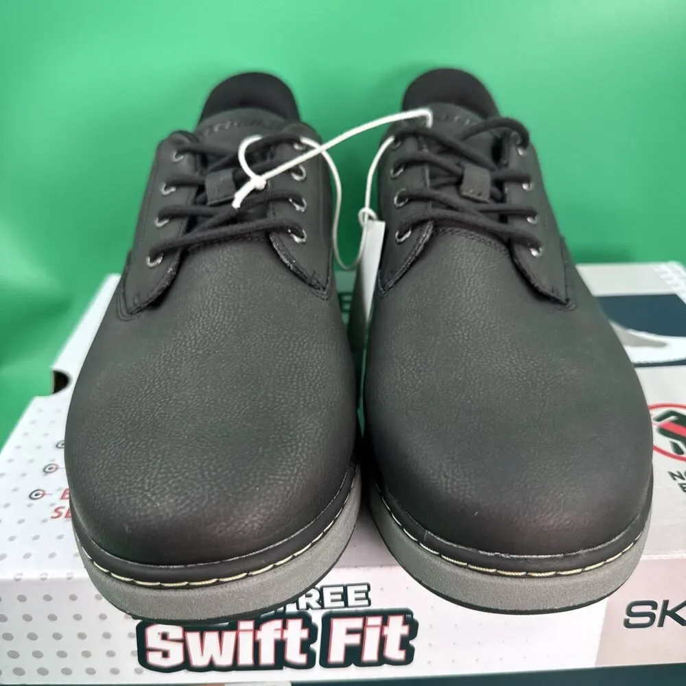 Skechers Hands Free Swift Fit Men’s 10.5 Black Waterproof Casual Lace Sneakers